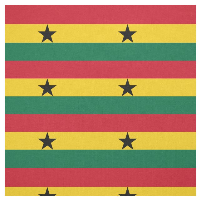 Ghana Flag Fabric (Swatch)
