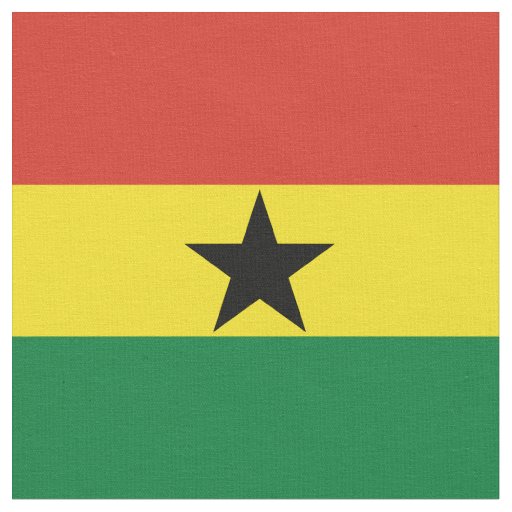 Ghana flag fabric
