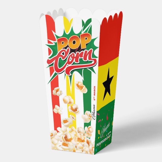 Ghana flag favor boxes (Back)