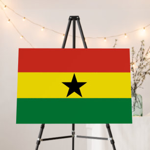 Ghana flag foam board