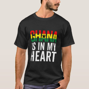 Ghana Flag For Men Women Ghanaian Pride Roots Heri T-Shirt
