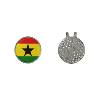 Ghana Flag Golf Hat Clip