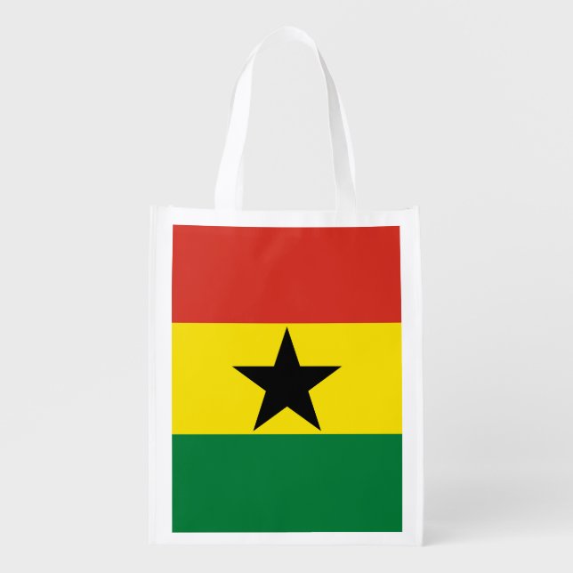 Ghana flag grocery bag (Front)