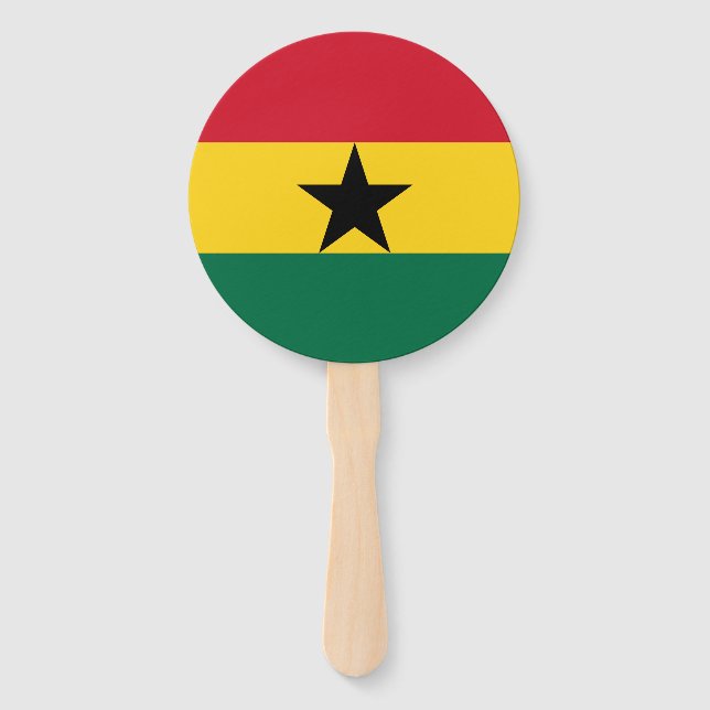 Ghana Flag Hand Fan (Front)