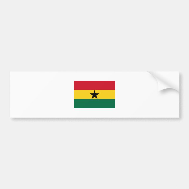 Ghana FLAG International Bumper Sticker (Front)