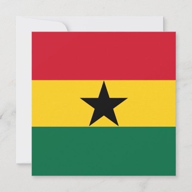 Ghana Flag Invitation (Front)
