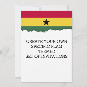 Ghana flag invitation