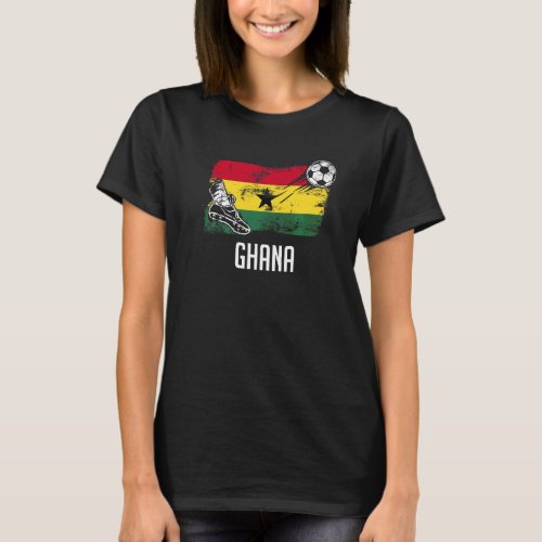 Ghana Flag Jersey Ghanaian Soccer Team Ghanaian T_Shirt