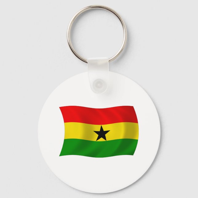 Ghana Flag Keychain (Front)