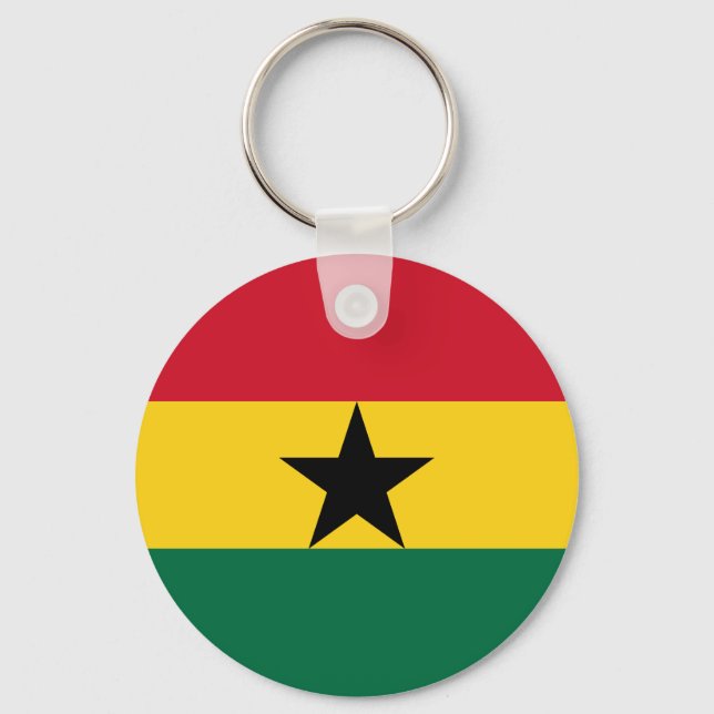 Ghana Flag Keychain (Front)