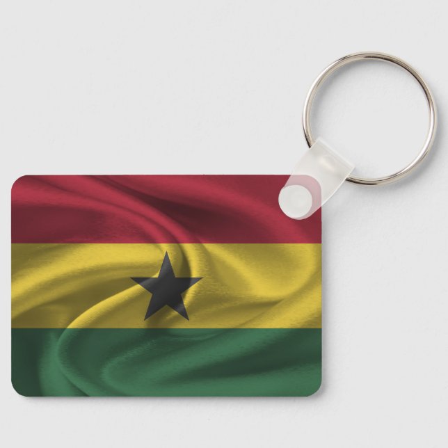  Ghana Flag Keychain (Front)