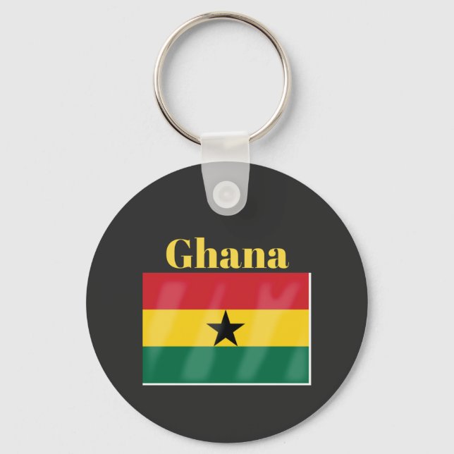 Ghana Flag  Keychain (Front)