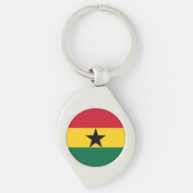 Ghana Flag Keychain (Front)