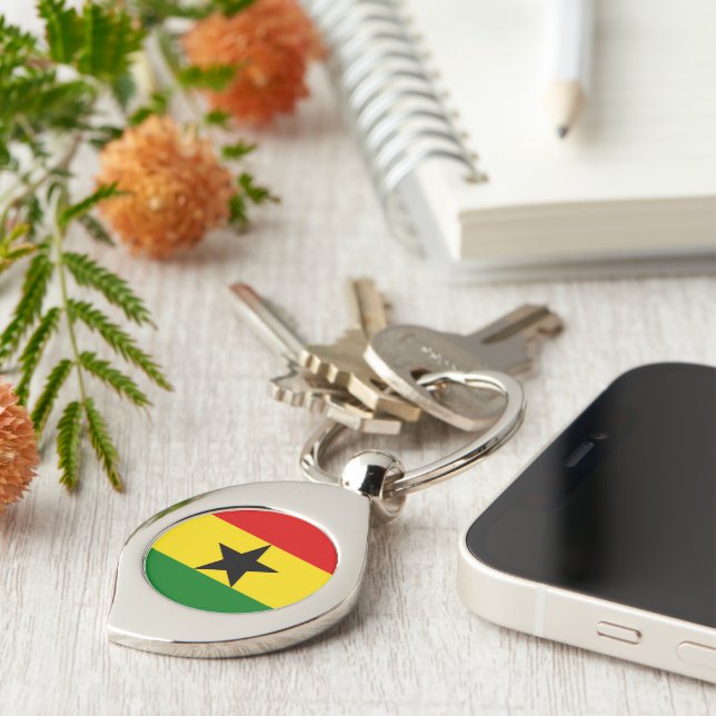 Ghana Flag Keychain (Side)