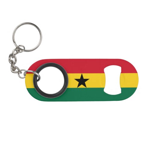 Ghana Flag Keychain Bottle Opener