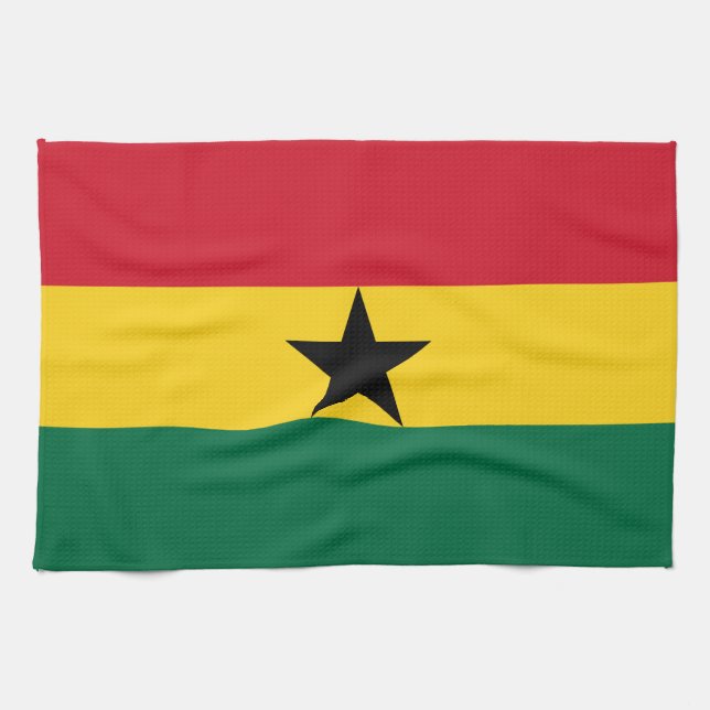 Ghana Flag Kitchen Towel (Horizontal)