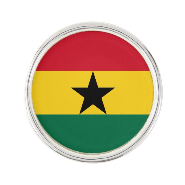 Ghana Flag Lapel Pin (Front)