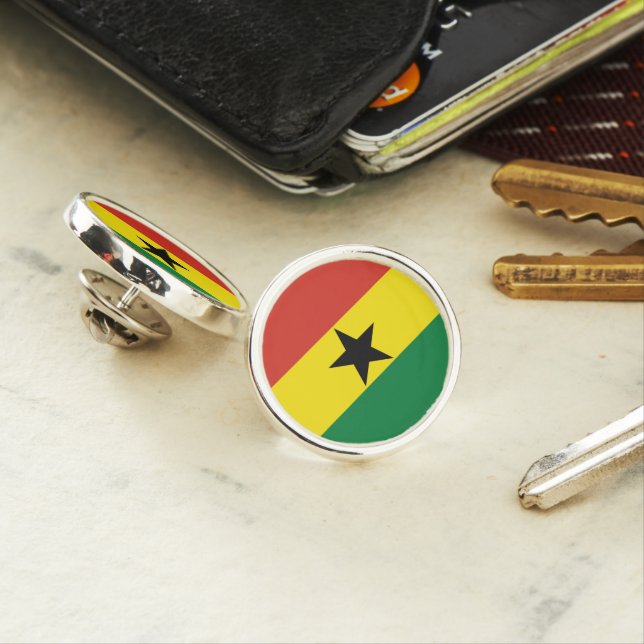 Ghana flag lapel pin (In Situ)
