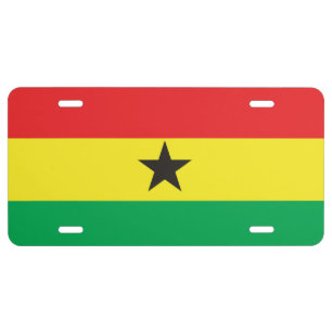 Ghana Flag License Plate
