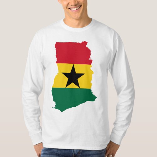 Ghana Flag Map GH T_Shirt