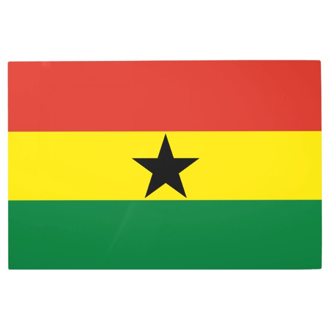 Ghana flag metal print (Front)