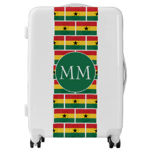 GHANA Flag Monogram Luggage