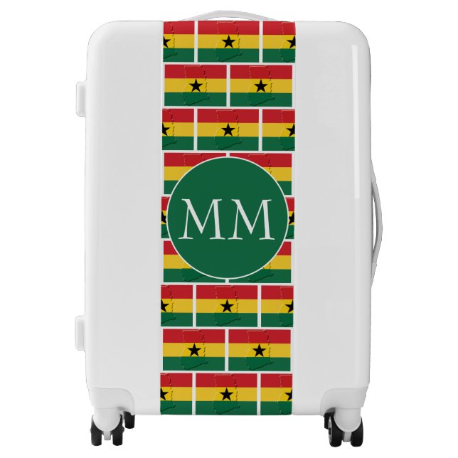 GHANA Flag | Monogram Luggage (Front)