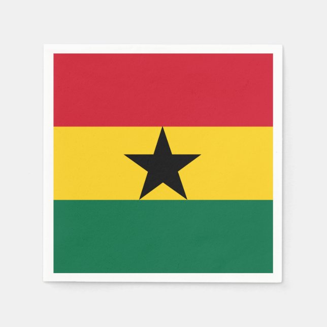 Ghana Flag Napkins (Front)