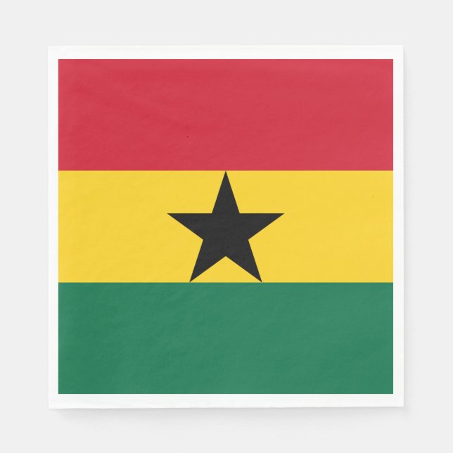 Ghana Flag Napkins (Front)