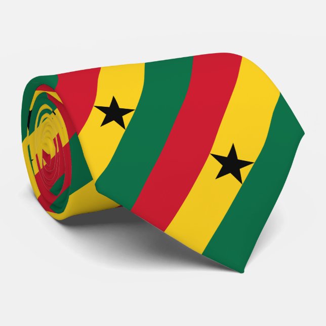 Ghana Flag Neck Tie (Rolled)
