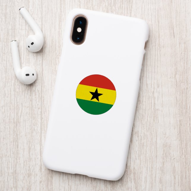 Ghana flag patch (On Phone Back)