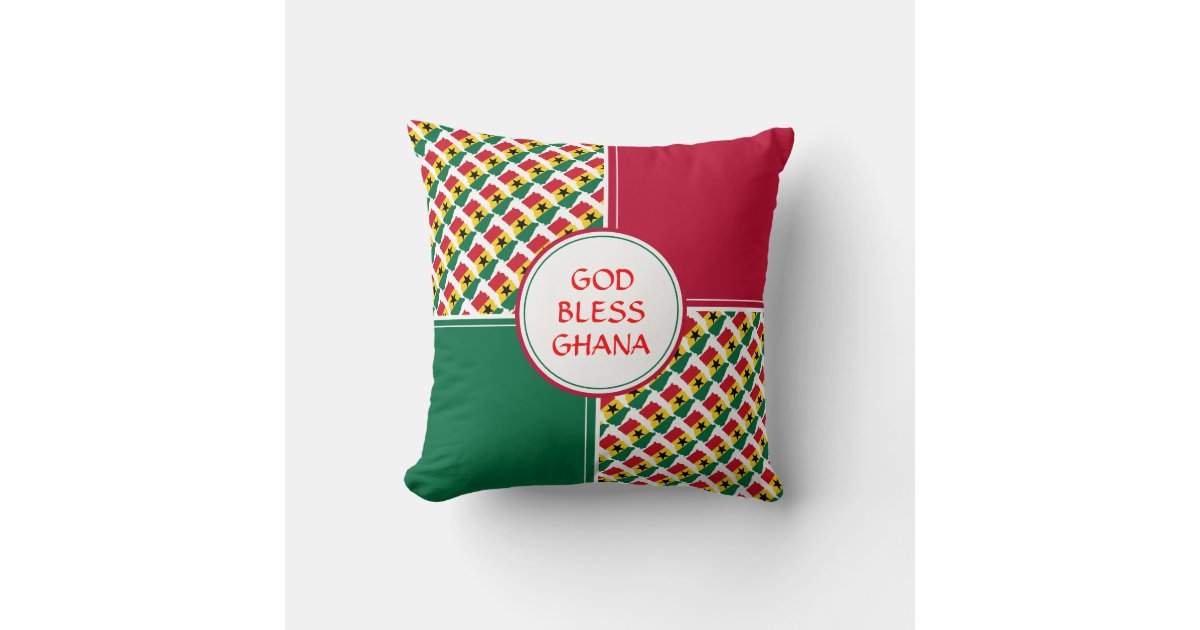 GHANA Flag Patriotic Ghanaian Throw Pillow Zazzle