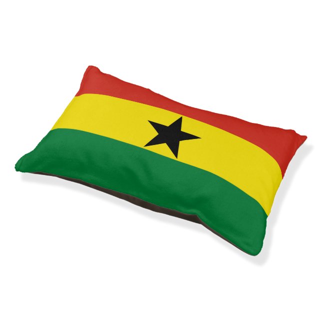 Ghana flag pet bed (Angled)