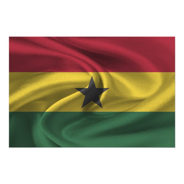  Ghana Flag Photo Print (Front)