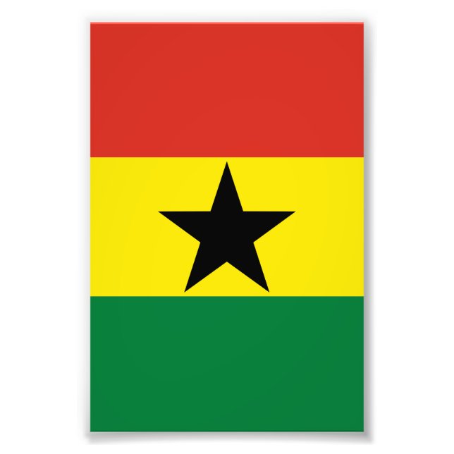 Ghana flag photo print (Front)