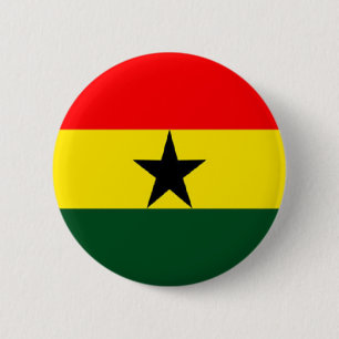 Ghana flag pinback button