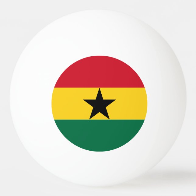 Ghana Flag Ping Pong Ball (Back)