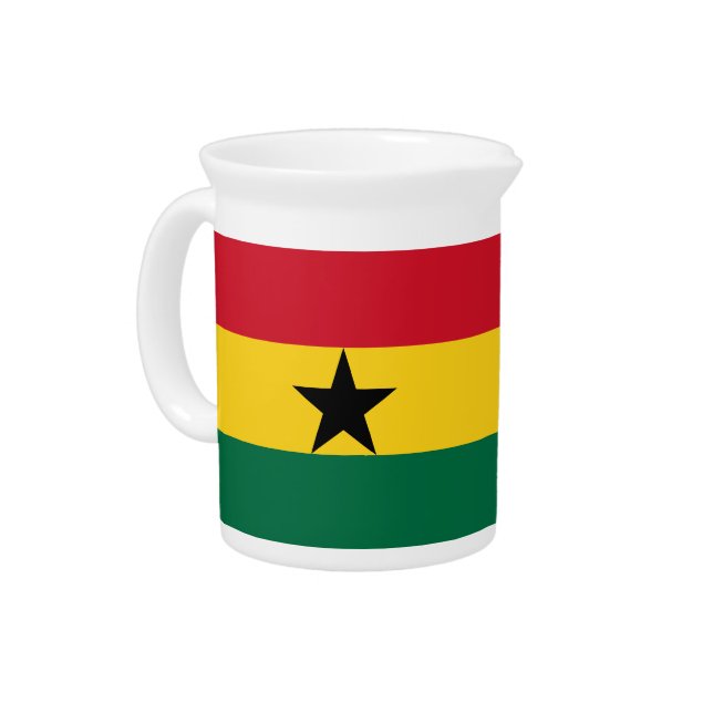 Ghana Flag Pitcher (Left)