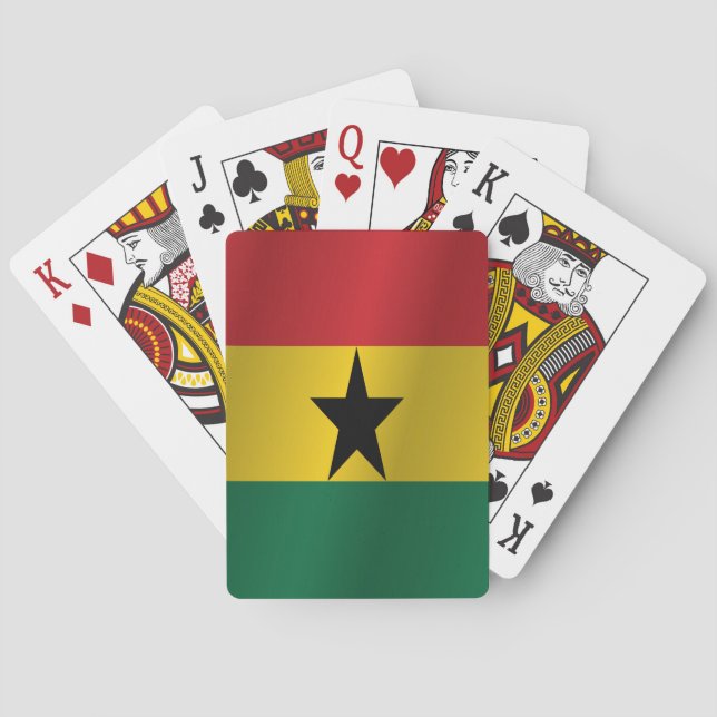 Ghana flag poker cards (Back)