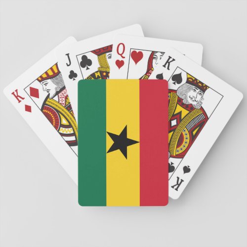 Ghana Flag Poker Cards
