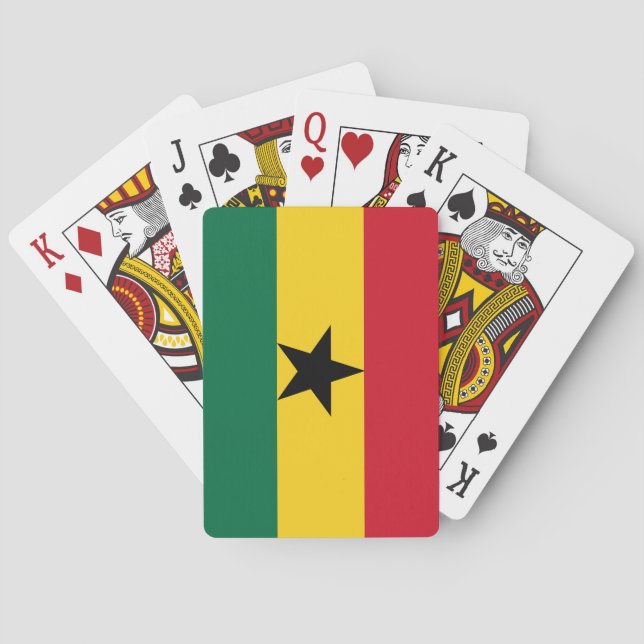 Ghana Flag Poker Cards (Back)
