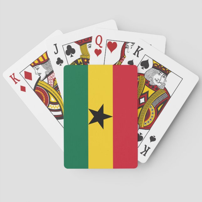 Ghana Flag Poker Cards (Back)