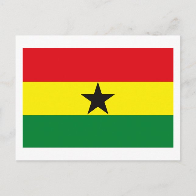 Ghana Flag Postcard (Front)