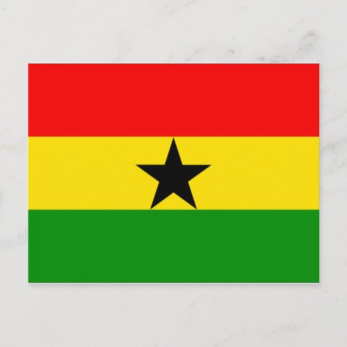 Ghana Flag Postcard