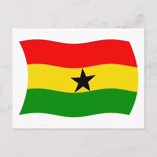 Ghana Flag Postcard (Front)
