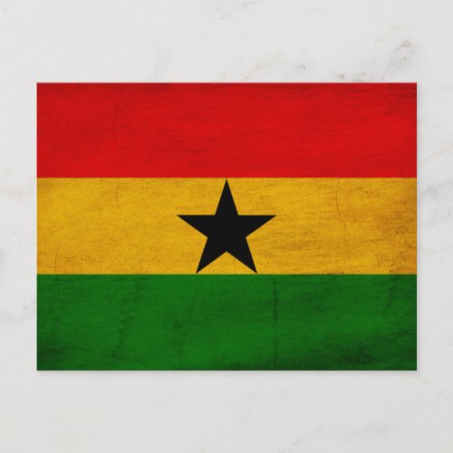 Ghana Flag Postcard