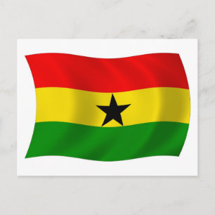 Ghana Flag Postcard