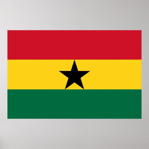 Ghana flag Poster