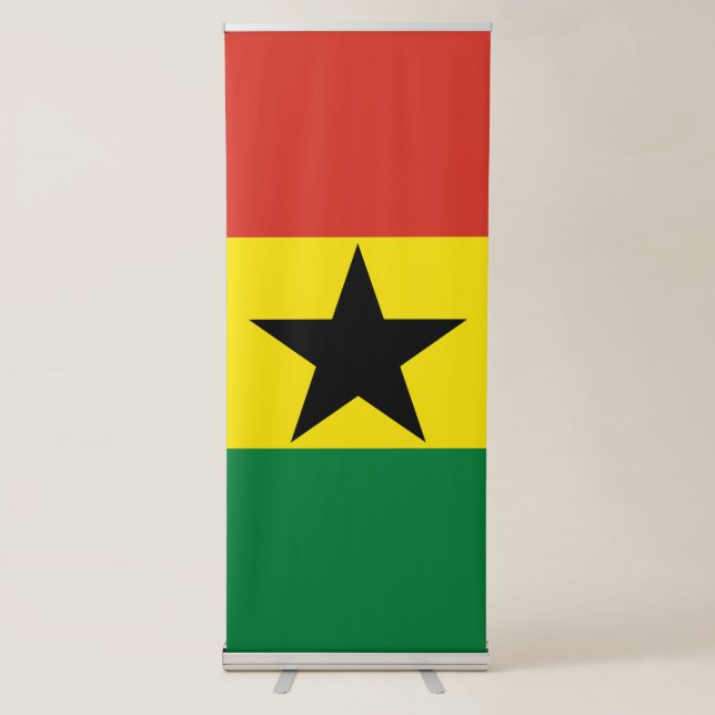 Ghana flag retractable banner (Front)