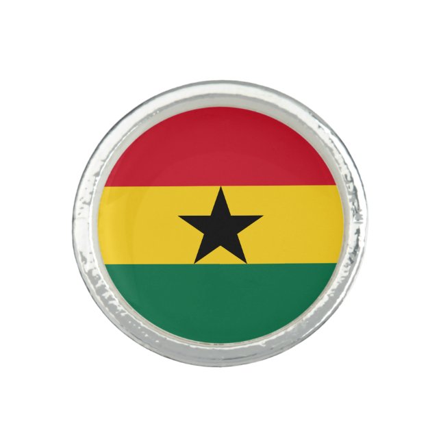 Ghana Flag Ring (Front)